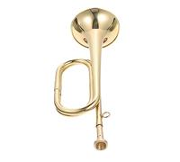 COMPUKAS Copper Bugle Trumpet for Beginners Premium Musical Instrument for School Bands Easy to Play Copper Construction for Students and Professionals