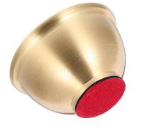 COMPUKAS Copper Offering Bowl for Tibetan Buddhist Rituals Small Brass Holy Water Bowl with Anti-Slip Pad Altar Furnishing Article for Home and Temple Use