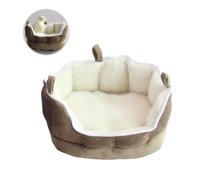 COMPUKAS Cosy Small Pet Bed for Rabbit and Guinea Pig Made of Soft Coffee Fleece with Easy Accessibility, Simple and Generous Style Small Animal Sleeping House Hammock