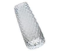 COMPUKAS Delicate Glass Flower Vase with Unique Design, Hydroponic Plants Container Suitable for Home Gardening Decoration and Modern Living Spaces