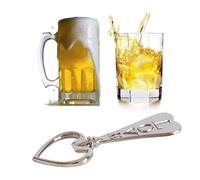 COMPUKAS Distinctive Heart Shaped Bottle Opener Made of Sturdy Alloy in Silver Colour, for Wedding and Romantic Occasions, Creative Design as Anniversary Or Party Favour