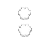 COMPUKAS Dog Paw Cookie Cutters 4pcs for Thanksgiving Day and Day Baking Tool for Bread and Fruit