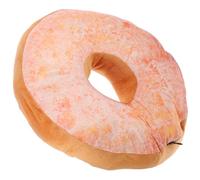 COMPUKAS Donut Comfortable Seat Support Plush and Pp Cotton Filled Throw Pillow Doughnut Cushion Soft Lumbar Back Cushion Decorative Pillow for Home and Library