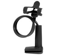 COMPUKAS Double Clamp Spiral Base Phone Holder for Tablet Black