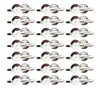 COMPUKAS Dual Use Brooch Elegant and Unique Design Silver round 50pcs Breastpin Pin and Clips Sturdy Iron for Clothes Decoration Suitable for Formal Events and Carnival