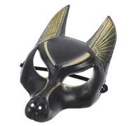 COMPUKAS Egyptian Anubis Mask Suitable for Most People Vintage Style Plastic Masquerade Ball Mask Role-playing Accessory for Boys for Halloween and Costume Parties