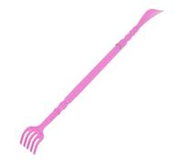 COMPUKAS Ergonomic Pink Shoehorn with Massage Claw, Lightweight Pp Resin Material, Easy Manoeuvre Long Handle Shoe Horn Tool for Home and Travel Use, Practical Design for Seniors and Family