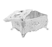 COMPUKAS European-Style Tissue Box Holder with Elegant Embossed Rose Design, Plastic Material, Practical and Convenient Napkin Storage for Home Or Office Desktop Use