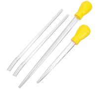 COMPUKAS Fish Siphon Pump Cleaner Multi-Functional Silicone Handheld Vacuum Tool 2 Pcs with Extension Tubes for Efficient Fish Maintenance for Aquarium Water Change