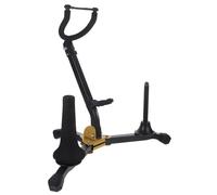 COMPUKAS Foldable Saxophone Rack Stand for Alto Saxophone and Clarinet, Lightweight Iron and Abs Material Foam Padding, Suitable for Table or Floor Use, Portable and Sturdy Music