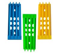 COMPUKAS Foot Holder Rack Wall-mounted Foot Storage 3pcs in Assorted Colours, for Poultry Management and Breeding for Racing Leg Bands