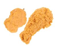 COMPUKAS Fried Chicken Hair Clips 2pcs Set for Women, Creative Chicken Drumstick and Nugget Hairpins, Funny Food-shaped Hair Accessories for Casual and Party Hairstyles
