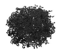 COMPUKAS G Black Musical Note Confetti Made of Plastic for Birthday and Musical Party Decorations, Delicate and Appealing Design to Create Romantic Atmosphere, Reusable Party