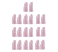 COMPUKAS Game Finger Sleeves to Reduce Operational Errors 13 Pairs Carbon Fiber Pink Lightweight Thumb Covers Random Color for Mobile Gaming