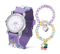 COMPUKAS Girls Cartoon Watch with Unicorn Patterns, Comfortable to Wear, Easy to Adjust Size, Suitable for Birthday Or Children’s Day