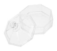 COMPUKAS Glass Candy Jar with Lid for Cakes and Fruits, Easy to Use and Carry Snack Bowl for Table and Hotels, Glass Seasoning Jar with Lid, for Home and Dining