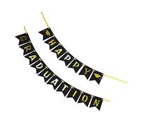 COMPUKAS Graduation Banner Decoration Party Banners Party Streamers Leavers Graduation Decorations Paper Black
