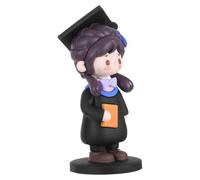 COMPUKAS Graduation Decorations Doctor Cake Figurine Statue for Parties and Graduation Ceremonies, Wear-Resistant PVC, 1pc