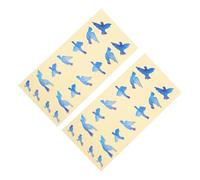 COMPUKAS Guitar that Stick Firmly and Leave No Traces Decals with Colourful Bird Pattern Fretboard 2pcs Stickers Pvc Material Random Color for Personalising Acoustic or Electric Guitar