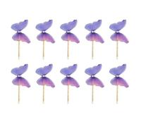 COMPUKAS Hair Clips Made of Polyester and Iron for Butterfly Elegant 10pcs Hair Barrettes for Christmas and New Year