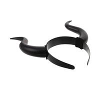 COMPUKAS Halloween Bull Horn Headband Devil Horns Hairband for Evil Cosplay Costume Accessory for Halloween Parties and Dress