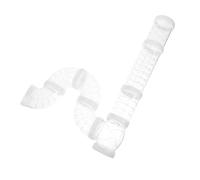 COMPUKAS Hamster Tunnel Tube Extension Kit Diy Plastic Hamster Channel with Connection Tracks for Small Animal Play and Cage Enclosure Expansion White Rats and Mice