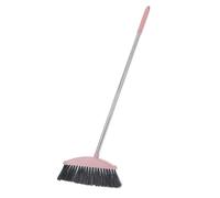 COMPUKAS Handheld Angle Broom with Long Handle for Indoor and Outdoor Sweeping, Sturdy Stiff Bristles Floor and Pet Hair Cleaning Tool for Home and Garden