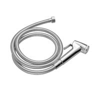 COMPUKAS Handheld Bidet Shower Head with Hose for Toilet Bathroom, Abs Plating Material, Self Cleaning and Easy Installation, Compact Silver Spray Nozzle for Personal Hygiene