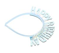 COMPUKAS Headband Wear Band with Birthday Design Lightweight Sequin Plastic and for No Fading and Delicate Hair Girls Women Party for Graduation