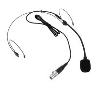 COMPUKAS Headset Microphone with High Sensitivity and Stable Wired Connection, Black Plastic and Metal Head-wearing Microphone for Noisy Environments and Stage Performances