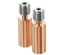 COMPUKAS Heat Break Tube Golden Smooth Heatbreak 3D Printer 2pcs Bi-Metal with Excellent Durability and Faster Filament Melting Suitable for 3D Printer Filament Use