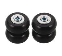 COMPUKAS Heavy Duty Pu Suitcase Replacement Wheels with Ball Bearing, Quick Installation Luggage Wheel Replacement Kit for Travel and Transportation Hubs, Silent and Sturdy Luggage Caster