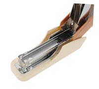 COMPUKAS Heavy Duty Single Finger Stapler Portable Desktop Book Binding Machine for School Office Effortless One-Hand Operation Secure Binding for Thick Paper Stacks and Professional