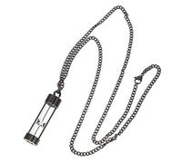 COMPUKAS Hourglass Vial Cremation Urn Necklace for Women Premium Titanium Steel Memorial Pendant with Glass Ashes Container Rust-resistant Keepsake Jewelry for Remembering Loved Ones Chain
