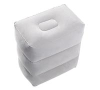 COMPUKAS Inflatable Airplane Foot Rest Pillow with Bag Portable Footrest for Travel Car for Leg Elevation Lightweight Easy to Store Airplane Accessory for Family Friends