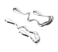 COMPUKAS Irregular Waterdrop Earrings for Women Artistic Abstract Drop Design Lightweight Comfortable Minimalist Jewelry Gift for Girlfriend Sister Christmas Birthday