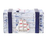 COMPUKAS Jewelry Box for Organizing and Displaying Wooden Mediterranean Style with Large Capacity Simple Retro Design Amber Jewelry for Bedroom Or Shop Storage