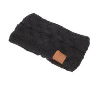 COMPUKAS Knitted Acrylic Yarn Wide Headband Fleece Lining, Winter Ear Warmer for Women, Stretchy Thermal Hairband for Outdoor Sports and Yoga