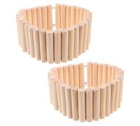 COMPUKAS Ladder Overall 2pcs for Animals Cage Wooden, Hamster Small Animal Versatile Climbing Bridge Supporting Well-being of Hamsters and Rats Habitat