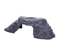 COMPUKAS Large Turtle Basking Platform with Ramp Reptile Stone Bridge and Hideout Environmental-friendly Fish Tank Decoration for Turtles Leopard Geckos Juvenile Bearded Dragons Aquarium