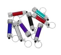 COMPUKAS LED Torch Keychain Flashlights Easy to Attach Made of Aluminium Alloy and Abs Portable 8pcs Ultra Bright Mini Keyring Flashlight Random Color for Outdoors Activities and Exploring
