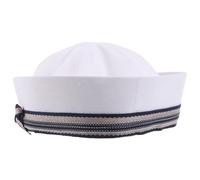 COMPUKAS Lightweight Women Hat with Bowknot Retro Theme Yacht Captain Cap for Cosplay and Party Head Circumference Charming Nautical Costume Accessory