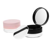 COMPUKAS Loose Powder Containers 2pcs with Mirror and Powder Puff Makeup Carry Case Portable 20g Capacity Makeup Carry Case Sturdy and Built to Last, Elegant and Modern Design on The Go