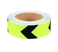 COMPUKAS Luminous Reflective Safety Tape with Hexagonal Honeycomb Pattern Fluorescent Warning Tape for Vehicles Trailers Outdoor Use for Emergency Identification