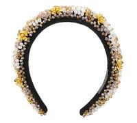 COMPUKAS Luxury Headband Women Headband Padded Design Rhinestone Hair Accessories for Women Hair for Girls