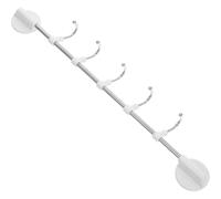 COMPUKAS Magnetic Refrigerator Hooks and Towel Bar Rack, Kitchen Utensil Hanger with Strong Magnetic Coat Rack for Cabinet Door, Laundry Room and BBQ Grill Storage