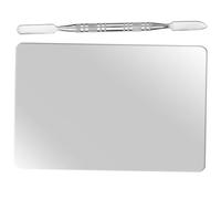 COMPUKAS Makeup Mixing Plate and Set, Foundation Mixing Tray for Professional Cosmetic Blending, Sturdy Makeup Artist Tool for Beauty and Nail Art Use