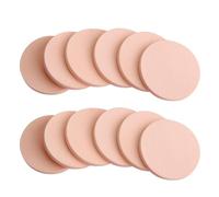 COMPUKAS Makeup Sponge Set Wet and Dry Use 24pcs round Dual-sided Soft Latex Cotton Cosmetic Sponges Travel-friendly Face Powder Puff Kit for Suitable for Liquid and Cream Foundation
