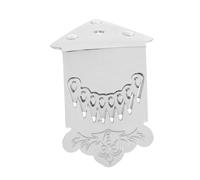 COMPUKAS Mandolin Tailpiece 8 String Chrome Metal Tailpiece for Mandolin Musical Instrument Parts Suitable for Guitar Accessories