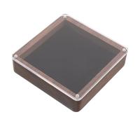 COMPUKAS Medal Display Case Box with Acrylic and Black Walnut Wood, Single Medal Holder Frame for Marathon and Swimming Awards, Student Competition Badge Organizer for Office and Home